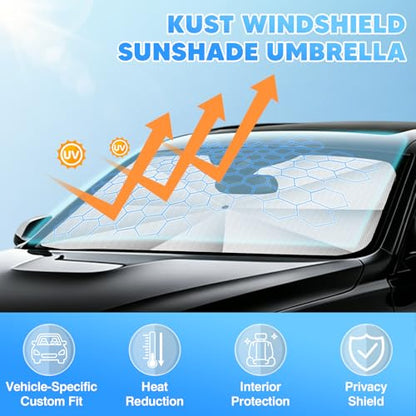56" * 31" Windshield Sun Shade Umbrella (Medium Size (56" * 31"))