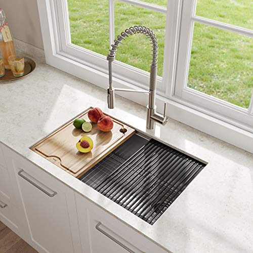 Kore Workstation 30 (Stainless Steel / 30 Inch / Sink and Garbage Disposal 1HP)