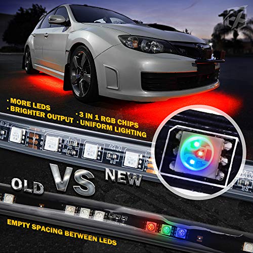 4Pcs Underglow LED Lights for Cars (4PCS With APP)