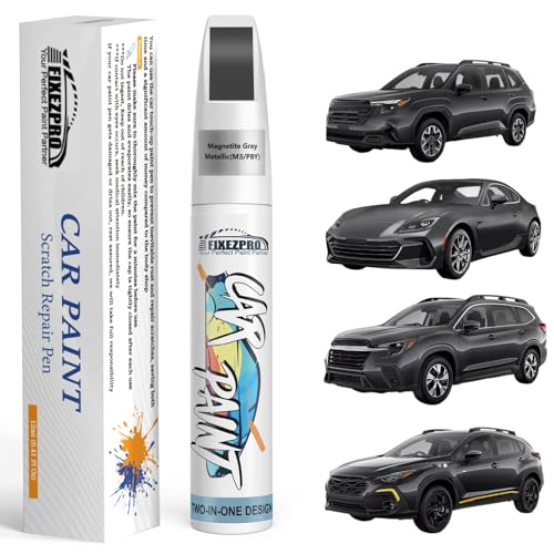 M3 P8Y Magnetite Gray Metallic Touch Up Paint for Subaru Color Exact Match (M3/P8Y Magnetite Gray Metallic)