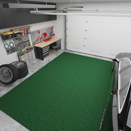 Ottomanso 7x9 Large Waterproof Floor Mat (Green / 6'6" x 9' (Area Rug))