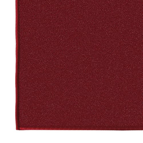 3x10 Hallway Runner Rug (Solid Red)