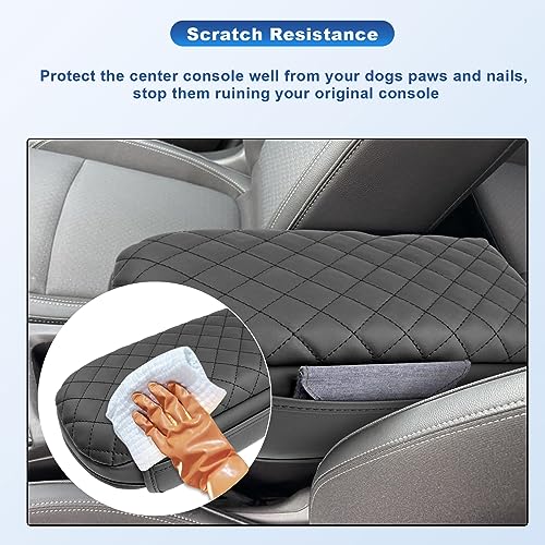 2024 2025 Trax Center Console Cover for 2024 2025 Chevy Trax Armrest Cover Middle Console Pad Arm Rest Cover 2024 Trax 2025 Accessories (w/ Pockets)