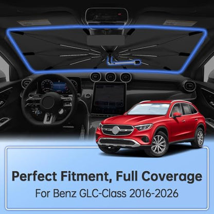 Windshield Sun Shade Umbrella for Benz GLC (for Benz GLC-Class 2016-2026)