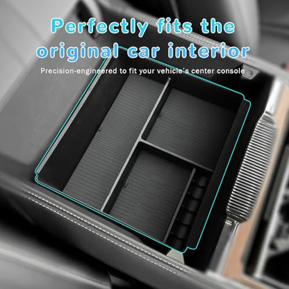Car Center Console Organizer Tray Compatible for 2022 2023 2024 2025 2026 Grand Wagoneer L Accessories for Grand Wagoneer 2022 2023 2024 2025 2026 Armrest Storage Box Organizer