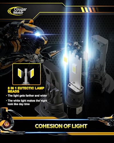 H7 Bulbs, 1:1 Size H7 Lights Bulb No Adapter Required 6500K White Fog Light or Off-Road Use Plug and Play - Pack of 2 (H7)