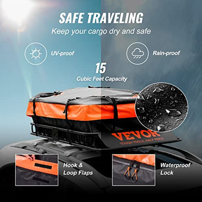 Roof Rack Cargo Basket (Basket w/ Bag / 51x36in)