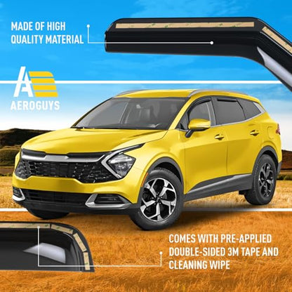 Extra Durable Window Deflectors in (For Kia Sportage 23-26)