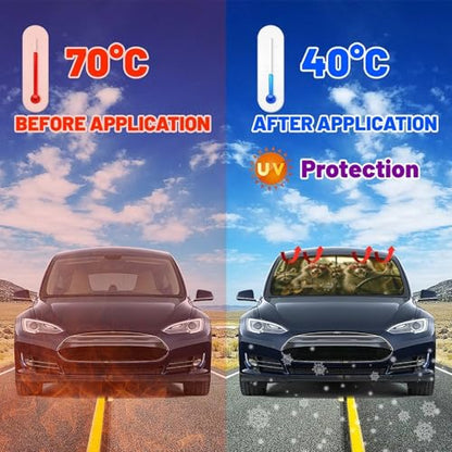 Funny Raccoon Car Windshield Sun Shade Umbrella Bendable Handle Foldable Animal Print Sunshade for Car Windshield Block UV Rays Keep Vehicle Cool for Most Sedans SUV Trucks Cars 57"x30" (147*75cm,33*11cm / Funny Raccoon)