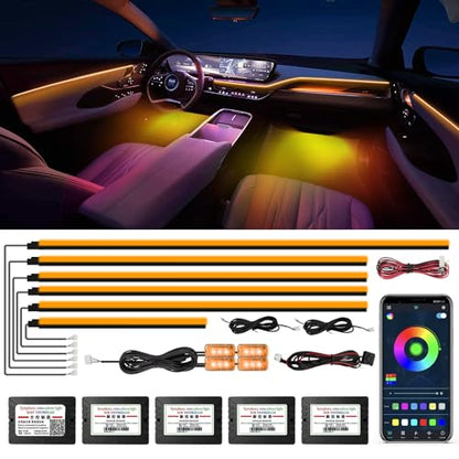 Acrylic Interior Car Lights (RGB color 10 lights)