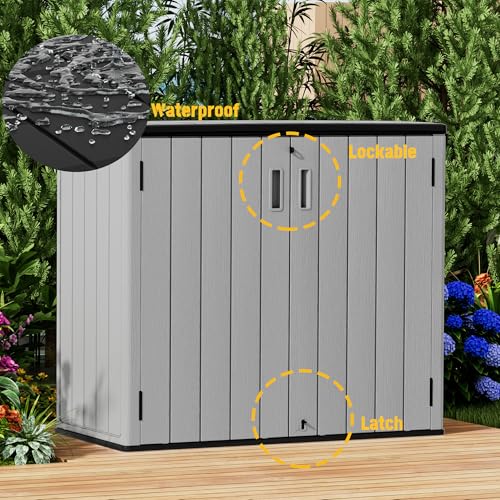 Large Outdoor Storage Box (37Cu.ft-Grey)