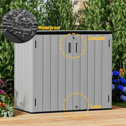 Large Outdoor Storage Box (37Cu.ft-Grey)