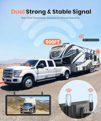 2 Solar Wireless Backup Cameras