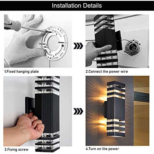 18inch LED Square Up & Down Wall Lights (18inch-10Pack)
