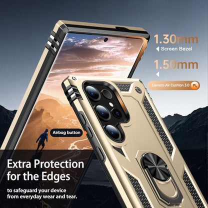 for Galaxy S25 Ultra Case (Galaxy S25 Ultra (Large 6.9") / Gold)