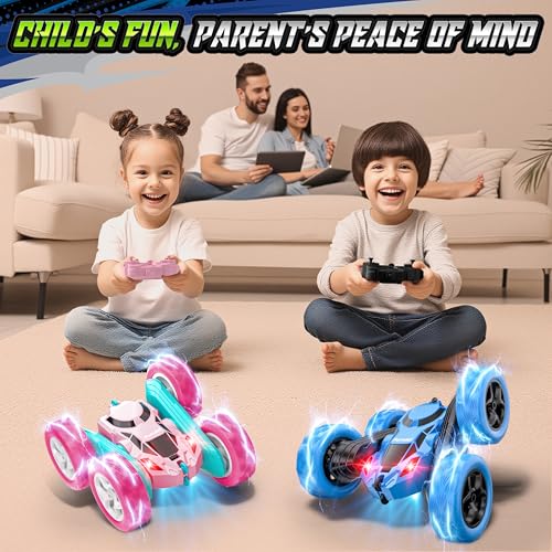 Remote Control Stunt Car for Kids (Blue / Pro (USB-C & Modular Battery))