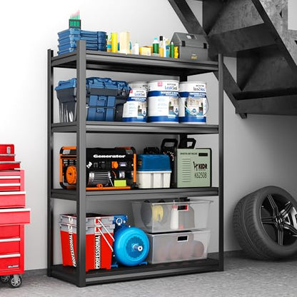 63" H Garage Shelving 2400LBS Capacity Heavy Duty Storage Shelves (63"H×36"W×12"D)