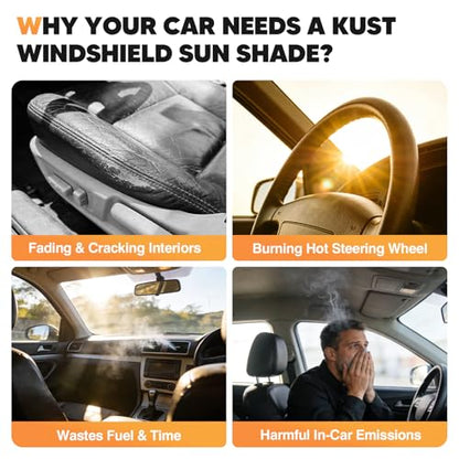 Windshield Sun Shade for Tesla Model Y 2019 (FOR | Thickened Tesla Model Y 2019-2024)