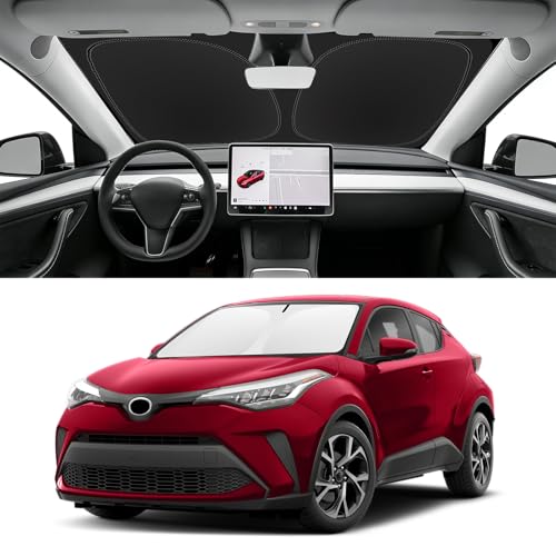 Custom Fit Windshield Sun Shade for Toyota CHR 2018 (for 2018-2022 Toyota CHR)