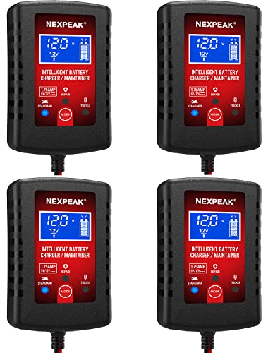 4 Pack 1.75A Car Battery Charger (4P-NC175)