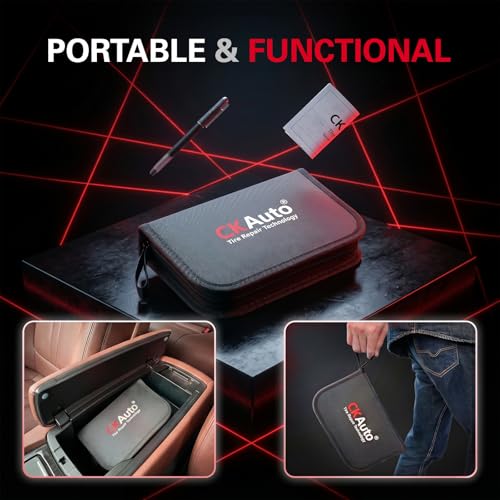 36 pcs Universal Tire Repair Kit with Plugs Heavy Duty Professional (36 pcs)