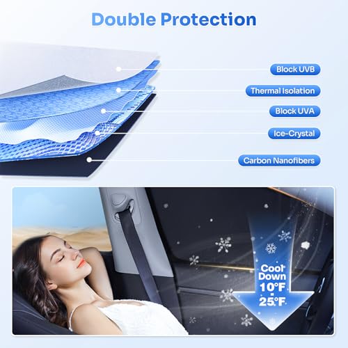 Window Shades for 1992 (2PCS Ford Econoline E-Series 1992-Present)