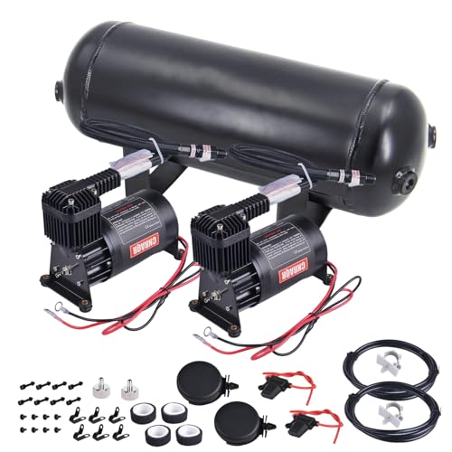 3 Gallon Air Tank with 150PSI Air Compressor 2PCS for Suspension (3 Gallon Air Tank+air Compressor / 3 Gallon Air Tank+air Compressor)