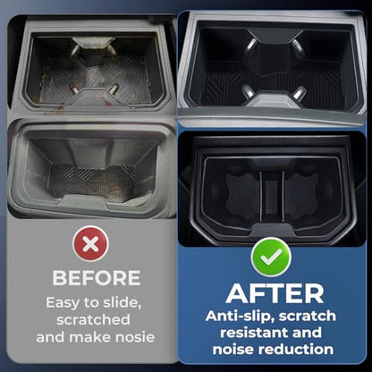Center Console Cup Holder Inserts for Toyota Tacoma 2026 2025 2024 (Cup Holder for 2024-2026 Tacoma)