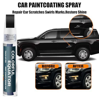 PXJ KXJ Diamond Black Crystal Pearl Touch Up Paint for Jeep (Diamond Black Crystal Pearl(PXJ/KXJ) Compatible with Cherokee/Compass/Grand-Cherokee/Grand-Wagoneer/Wagoneer)
