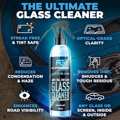 Window and Glass Cleaner Streak Free for Cars