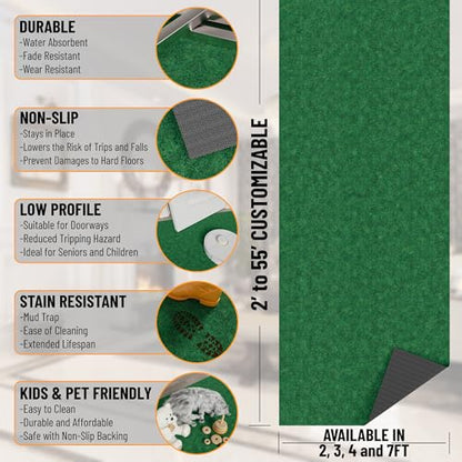 2x2 Indoor Outdoor Door Mat (Green / 2' x 2' (Mat))