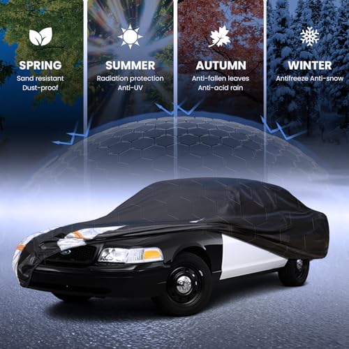 Multi Layer Car Cover Custom Fit for Ford Crown Victoria (Custom fit Ford Crown Victoria / Sedan car cover)