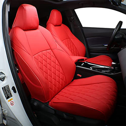 Car Accord LX Seat Covers 2023 (Red / 2023-2026 LX,Solid No Split Rear Backrest)