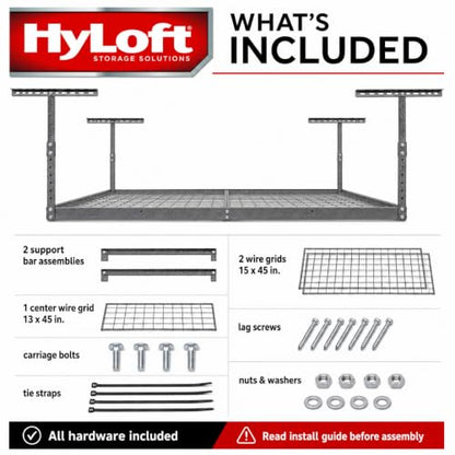 Overhead Steel Garage Storage System (Hammertone / Storage)