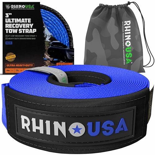Recovery Tow Strap (Blue / 3in x 30ft)