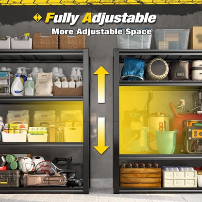 40" W Garage Shelving with Double (40"W x 19.7"D x 59.9"H)