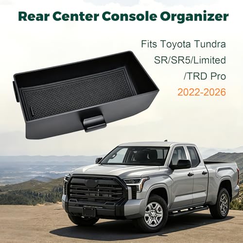 Rear Center Console Organizer for 2022 (2022-2026 Toyota Tundra)