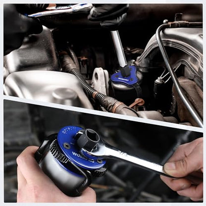 Universal Oil Filter Wrench Adjustable (Blue)