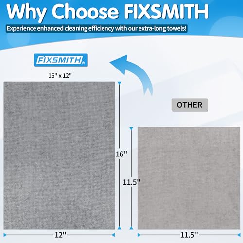 Grey Microfiber Cleaning Cloth (50pk / Grey)