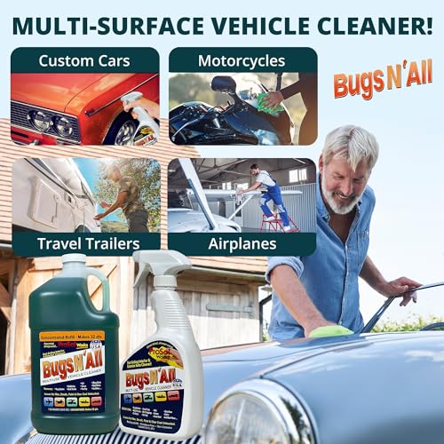 Bugs N’ All Multipurpose Car Cleaner & Degreaser (Multi-Surface Car Cleaner 1 gal)