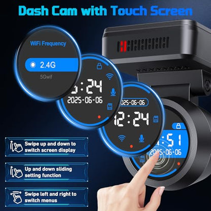 Dash Cam Front 4K (32GB-M9 Dash Cam Front Only 4K WiFi)
