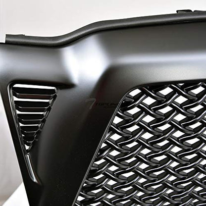 Matte Black Dragon Mesh Front Hood Bumper Grill Grille Gurad Guard ABS Compatible With 05