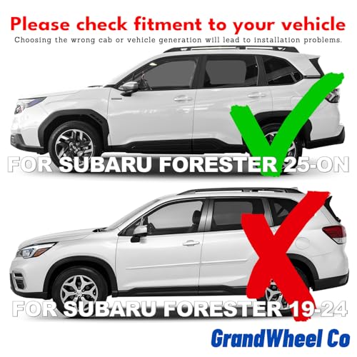 Window Deflectors Smoke Tinted in (For Forester 25-26)