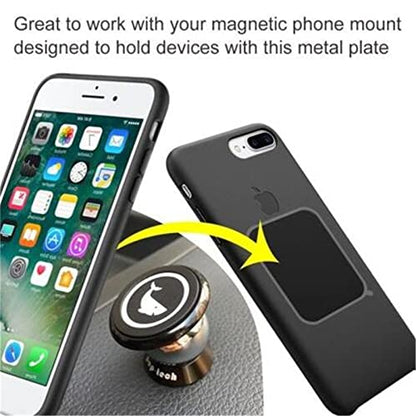 Replacement Metal Plates Set for Magnetic Car Phone Holder (Rectangular / 8 Pack)