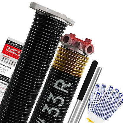 Pair of 1.75" Garage Door Torsion Springs Set with Non (0.250 x 1.75'' x 33'')