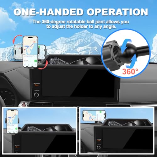 Car Phone Holder Compatible with Toyota Sienna 2025 Accessories 12.3 (2025 Sienna 12.3inch)