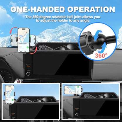 Car Phone Holder Compatible with Toyota Sienna 2025 Accessories 12.3 (2025 Sienna 12.3inch)