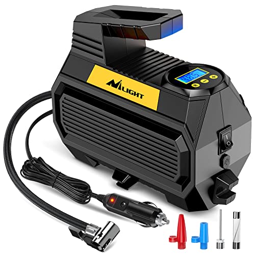 Digital Tire Inflator Air Compressor Portable Pump w (Air Compressor Pump With Digital Gauge)