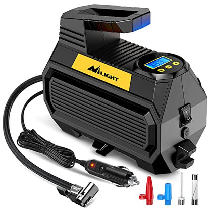 Digital Tire Inflator Air Compressor Portable Pump w (Air Compressor Pump With Digital Gauge)