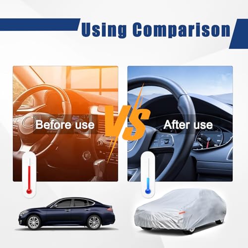 6 Layers Waterproof Car Cover for Pontiac Solstice 2005 (LM-Silver / 77. Custom Fit Pontiac Solstice)